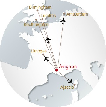 Avignon Airplane connections